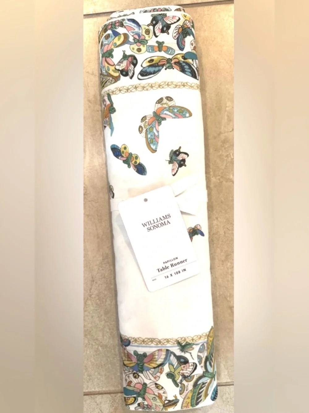 Williams Sonoma Papillon Table Runner